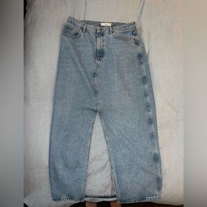 MANGO- long denim skirt